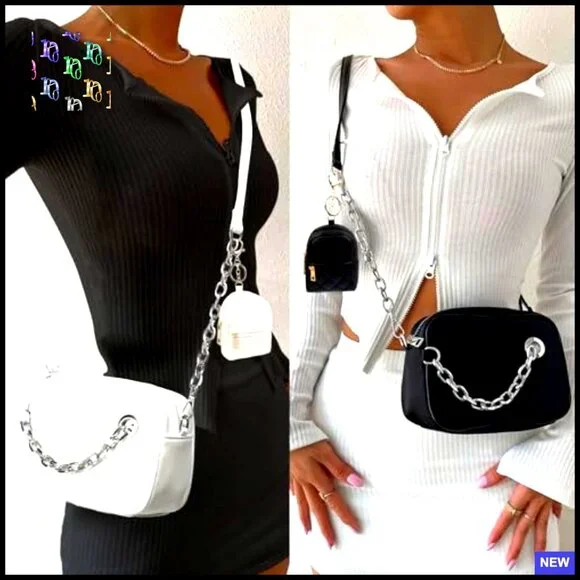 Mini Backpack Keychain Cosmetic Bag PU Leather Zipper Pouch Organizer Cute - Picture 4 of 7